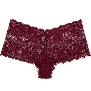 Victoria’s Secret burgundy Shorty lace panty
